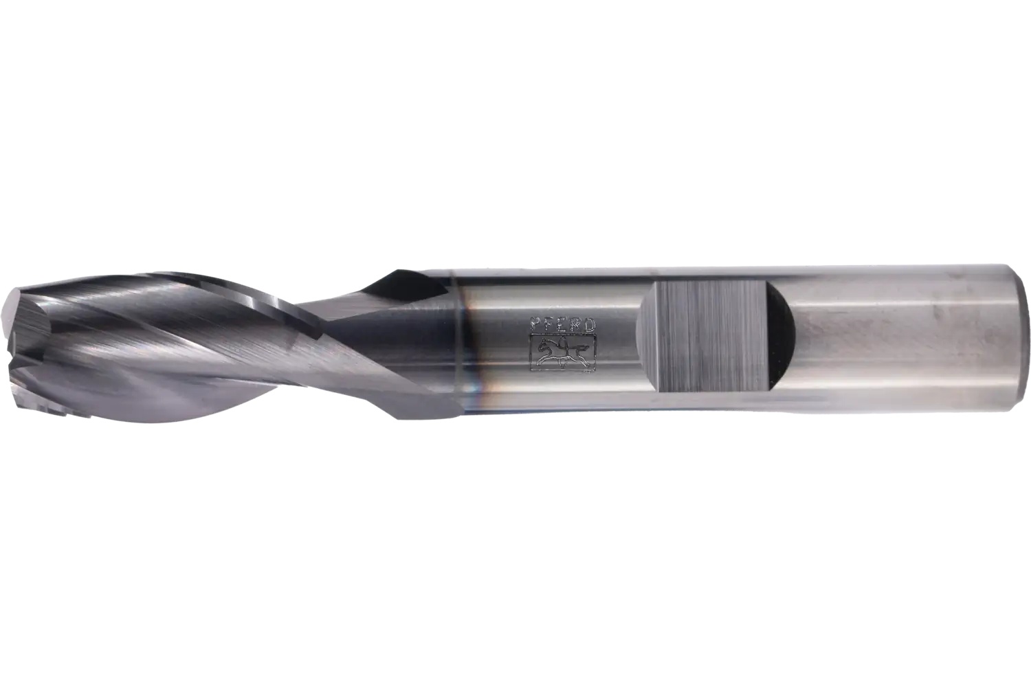 Picture of Pferd Square End Mill, 2 flutes, 3/8" Dia, 3/4" AMPX, 2-1/4" OAL, Weldon shank